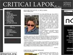 Sites similar to criticailapok.hu