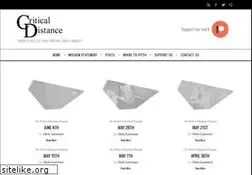 Sites similar to critical-distance.com
