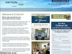 Sites similar to criticalair.com.au