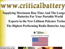 Sites similar to criticalbattery.com