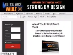 Sites similar to criticalbenchvault.com