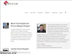 Sites similar to criticalcaretoronto.com