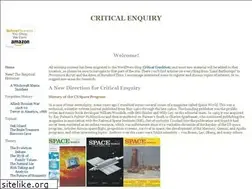 Sites similar to criticalenquiry.org