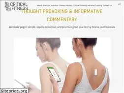 Sites similar to criticalfitness.com.au