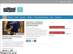 Sites similar to criticalindiegamer.com