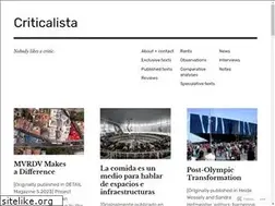 Sites similar to criticalista.com