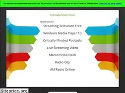 Sites similar to criticallyminded.com