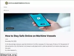 Sites similar to criticalmaritimeroutes.eu