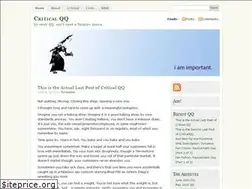 Sites similar to criticalqq.wordpress.com