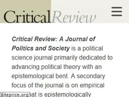 Sites similar to criticalreview.com