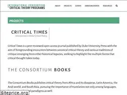 Sites similar to criticaltheoryconsortium.org