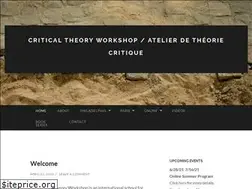 Sites similar to criticaltheoryworkshop.com