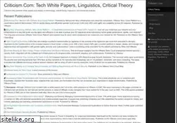 Sites similar to criticism.com
