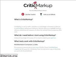Sites similar to criticmarkup.com