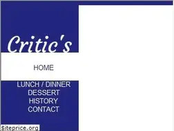 Sites similar to criticsfamilyrestaurant.com
