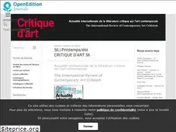 Sites similar to critiquedart.revues.org