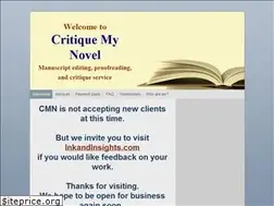 Sites similar to critiquemynovel.com