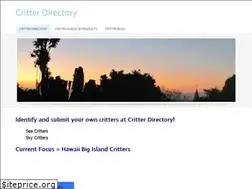 Sites similar to critterdirectory.weebly.com