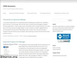 Sites similar to crmanswers.net