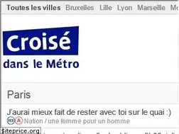 Sites similar to croisedanslemetro.com