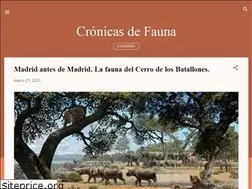 Sites similar to cronicasdefauna.blogspot.com