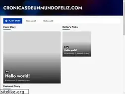 Sites similar to cronicasdeunmundofeliz.com