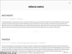 Sites similar to cronicassimples.wordpress.com
