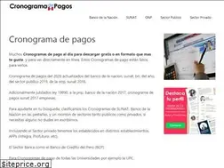 Sites similar to cronogramadepagos.org.pe