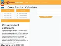 Sites similar to crossproductcalculator.net