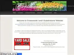 Sites similar to crosswoodssubdivision.com