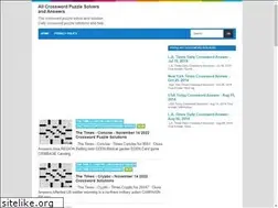 Sites similar to crosswordpuzzle-solver.blogspot.com