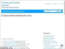 Sites similar to crosswordpuzzleanswer.com
