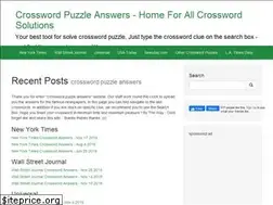 Sites similar to crosswordpuzzleanswers.net