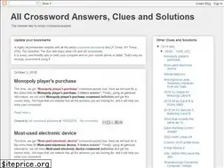 Sites similar to crosswords-solutions.blogspot.com