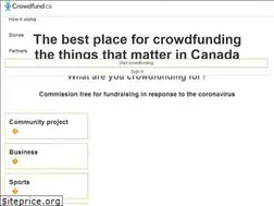 Sites similar to crowdfund.ca
