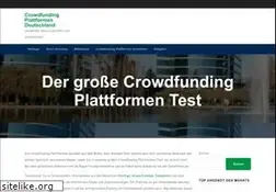 Sites similar to crowdfunding-deutschland.de