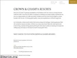 Sites similar to crownandchamparesorts.com
