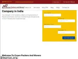 Sites similar to crownpackersandmovers.in