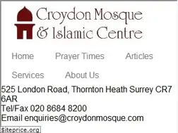 Sites similar to croydonmosque.com