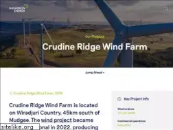 Sites similar to crudineridgewindfarm.com.au