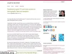 Sites similar to crueltobekind.org
