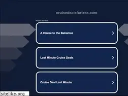 Sites similar to cruisedealsforless.com