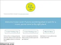 Sites similar to cruisepackingtips.com