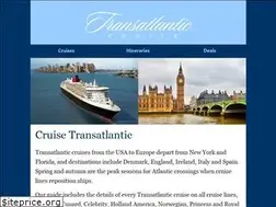 Sites similar to cruisetransatlantic.com