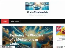 Sites similar to cruisevacationsinfo.com