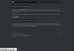 Sites similar to crunchbang.org