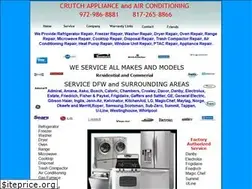 Sites similar to crutchappliance.com