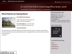 Sites similar to crutchfielddermatologyreviews.com