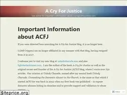 Sites similar to cryingoutforjustice.com