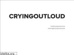 Sites similar to cryingoutloud.de